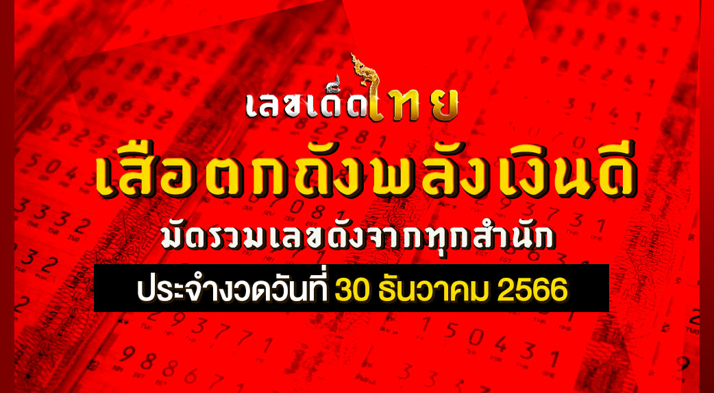 เสือตกถังพลังเงินดี 30 12 66